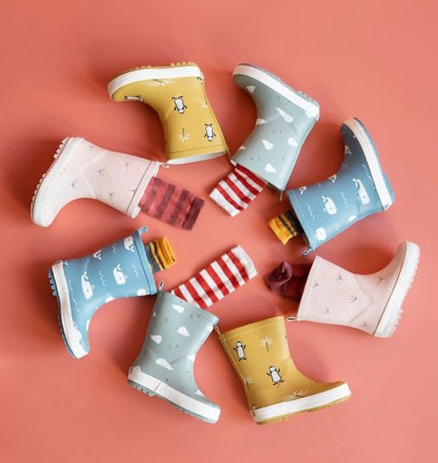 Botas de Agua Fresk Ballena azul