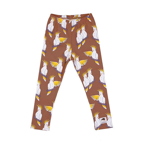 Leggings Brown Cockatoo
