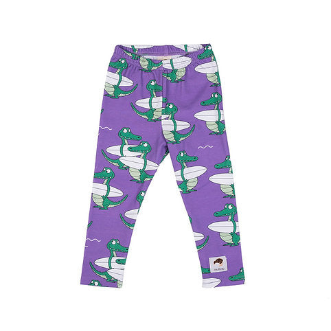Leggings Purple Croc