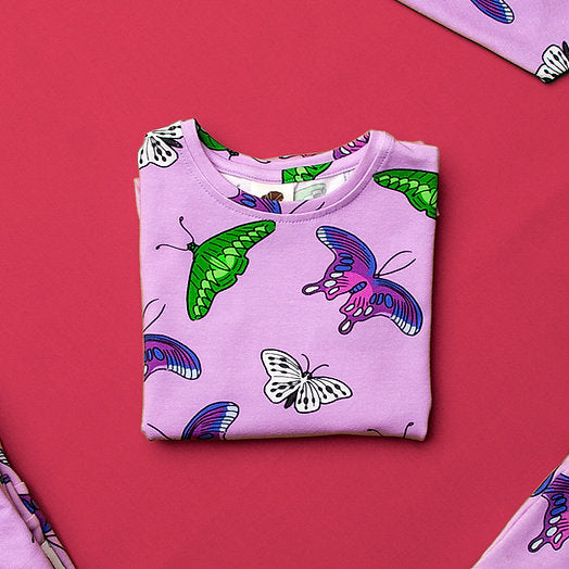 Polera Lilac Butterflies