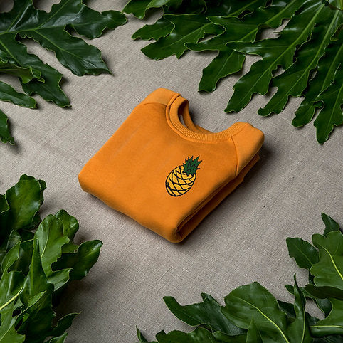Polerón Sweat Mustard Pineapple